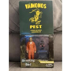 MEZCO TOYZ BREAKING BAD JESSE PINKMAN ORANGE HAZMAT SUIT FIGURE - EE EXCLUSIVE